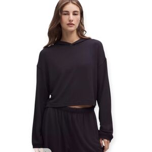 Lululemon All Yours Cropped Hoodie Black Size 4 Womens